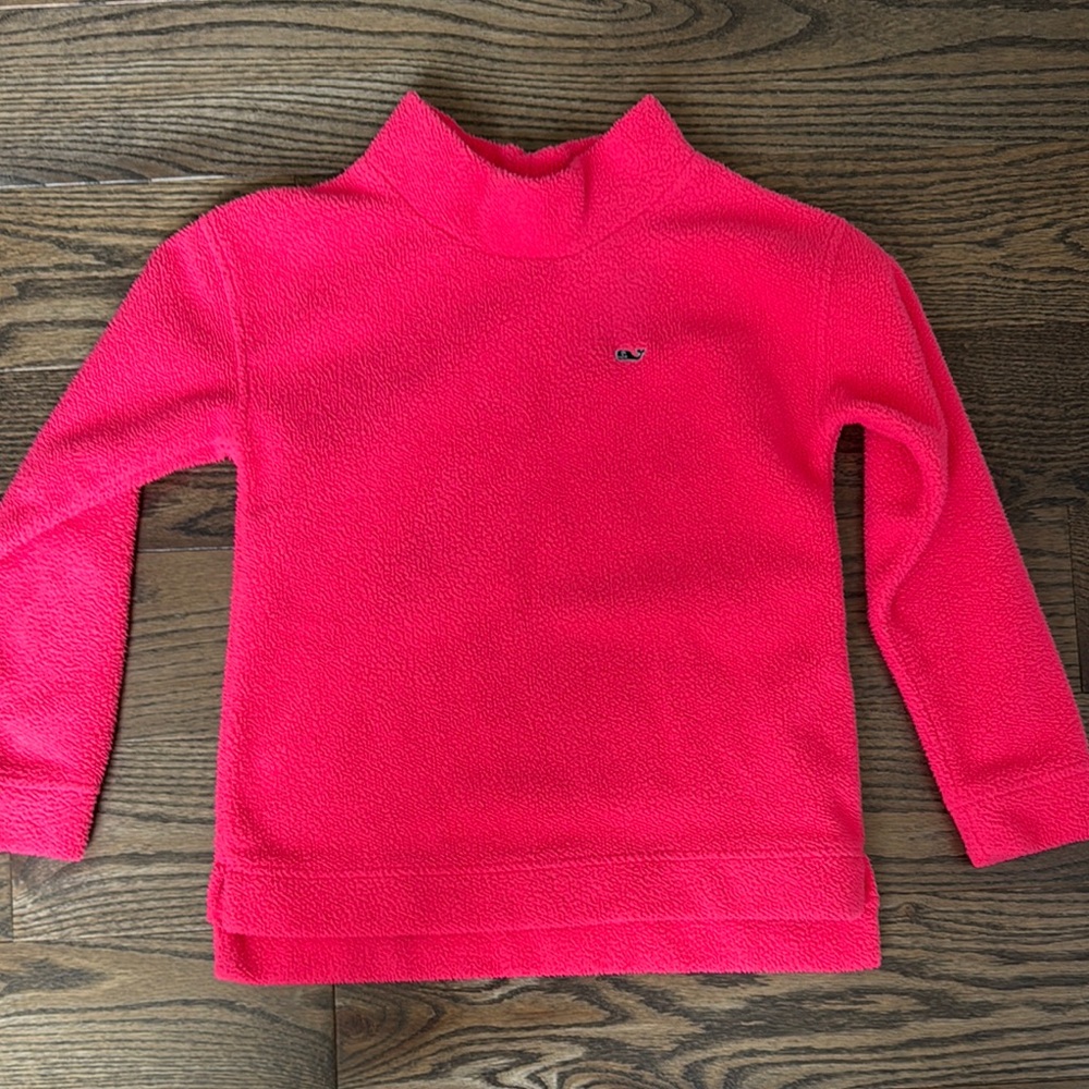 Vineyard Vines Hot Pink Kids' Fleece Top